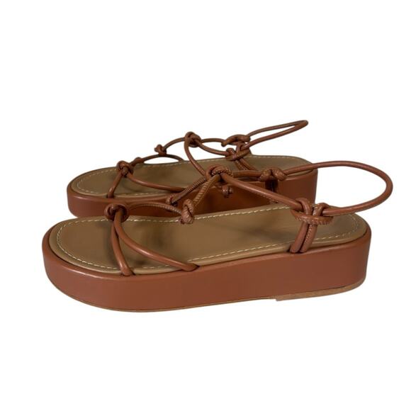 Flattered Heather Knot Platform Sandal in Brown - Size 39 - Picture 4 of 12